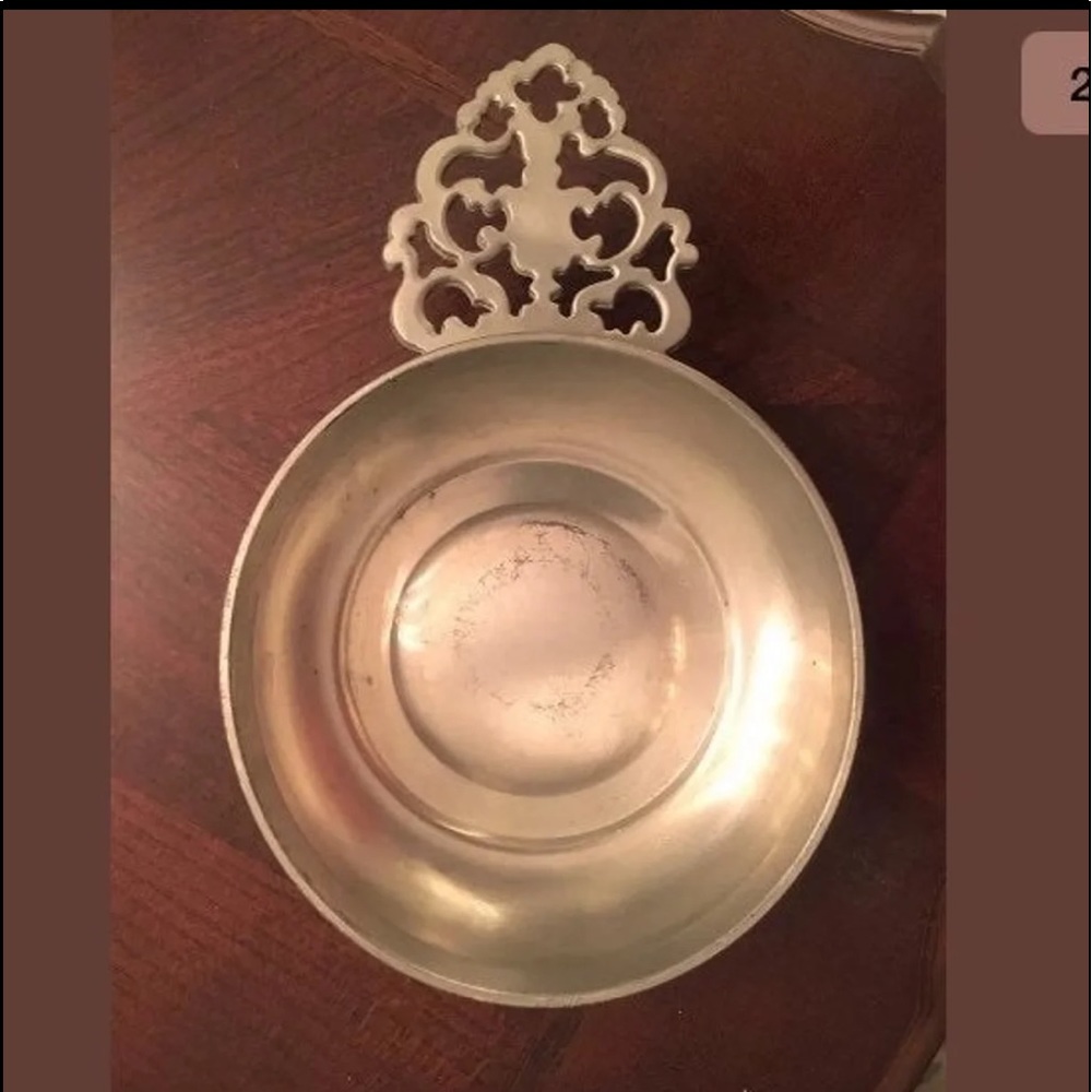 Vintage Gorham Pewter Dish w Handle